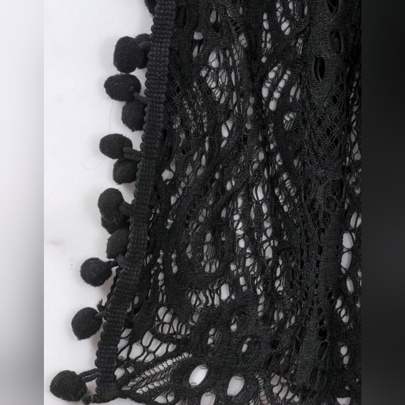 2/$50 NEW Elegant Sexy Black Lace Sheer Flowy BurnoutSwim Cover-Up Pants(#1,477) - Picture 6 of 7